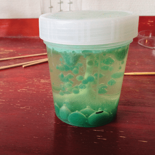 Vuurwerk in een potje